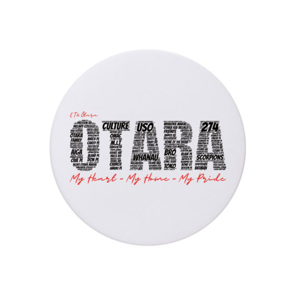 E Tū Ōtara - Coaster - Round Hardboard Thumbnail