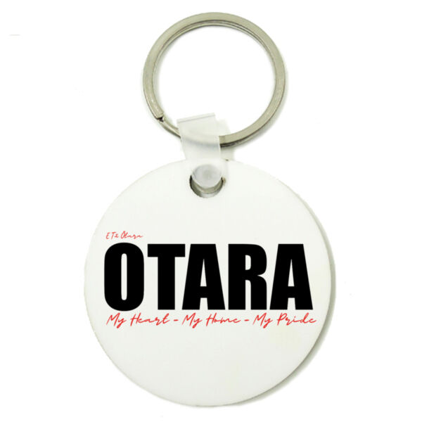 E Tū Ōtara - Round Key Ring Thumbnail