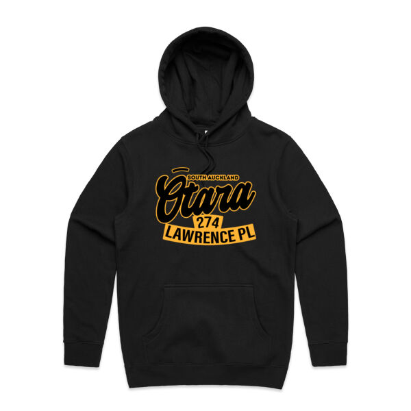 LAWRENCE PL, OTARA, AKL - Mens Stencil Hoodie Thumbnail