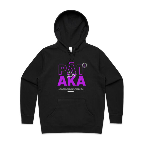 Pataka Kaitiaki Collection - Womens Stencil Hood Thumbnail