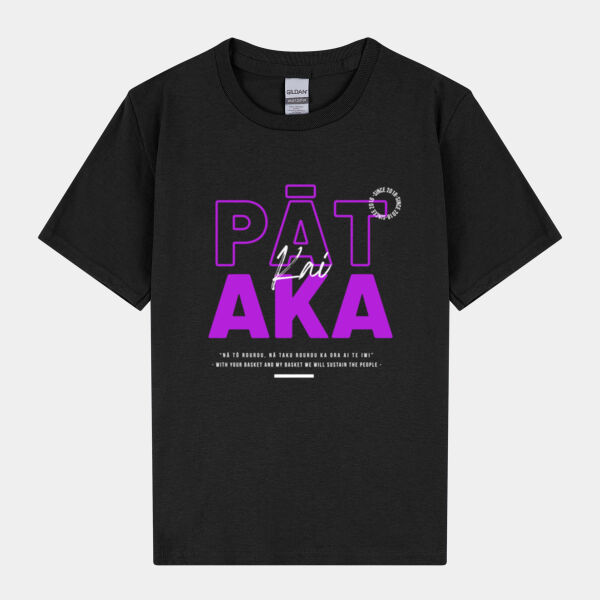 Pataka Kaitiaki Collection - Youth Heavy Cotton T-Shirt Thumbnail