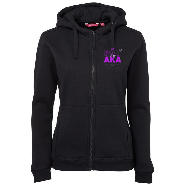 Pataka Kaitiaki Collection - Ladies Full Zip Fleecy Hoodie Thumbnail