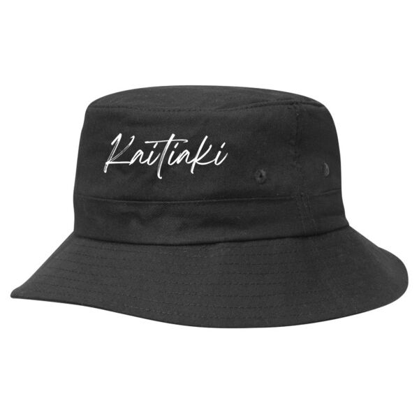 Kaitiaki - Kids Twill Bucket Hat w/Toggle Thumbnail