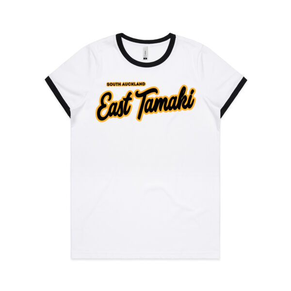 East Tamaki Collection - Womens Ringer Tee Thumbnail
