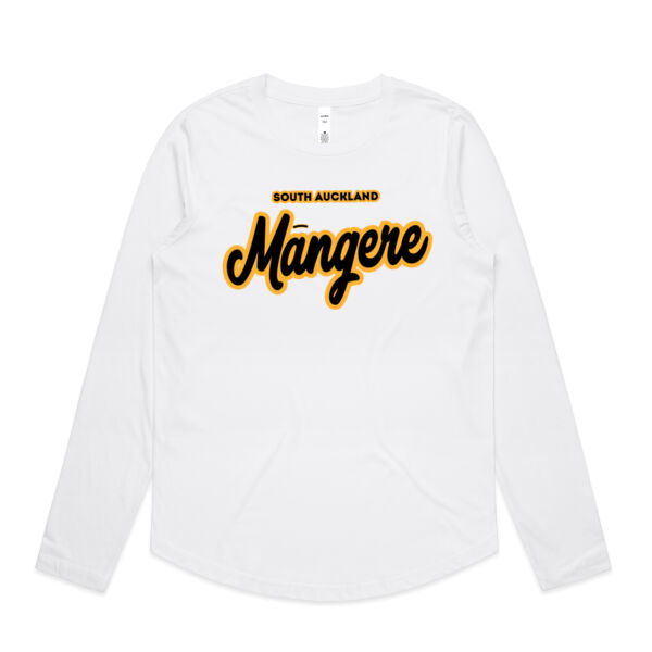 Māngere Collection - Womens Curve Longsleeve Tee Thumbnail
