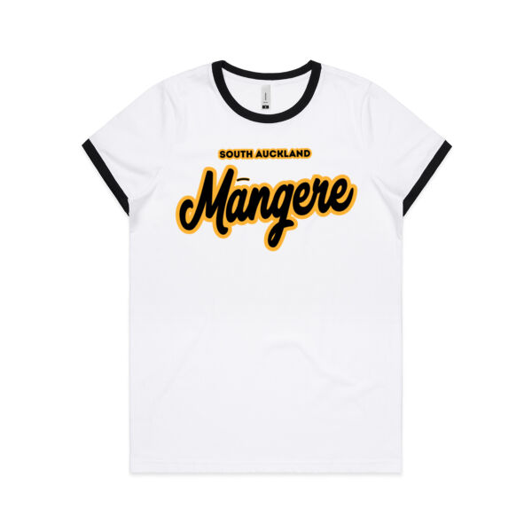 Māngere Collection - Womens Ringer Tee Thumbnail