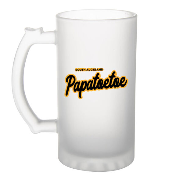 Papatoetoe Collection - Frosted Glass Beer Mug Thumbnail