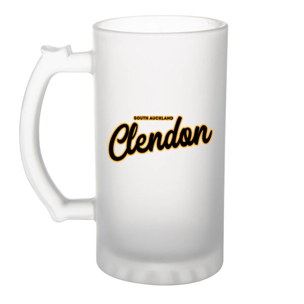 Clendon Collection - Frosted Glass Beer Mug Thumbnail