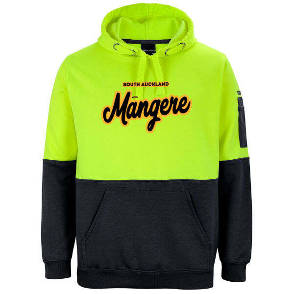Māngere Collection - Hi Vis Pull Over Hoodie Thumbnail
