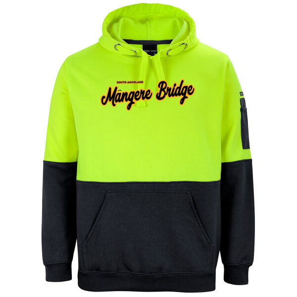 Māngere Bridge Collection - Hi Vis Pull Over Hoodie Thumbnail