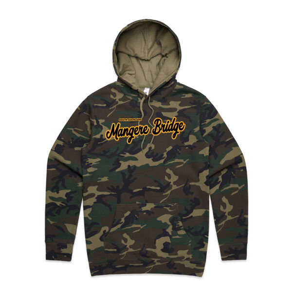 Māngere Bridge Collection - Mens Stencil Camo Hood Thumbnail