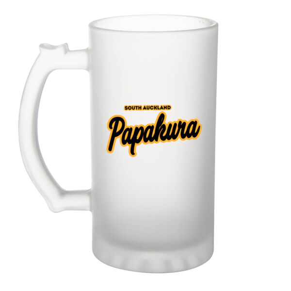 Papakura Collection - Frosted Glass Beer Mug Thumbnail