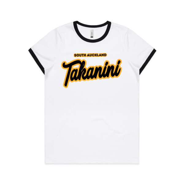 Takanini Collection - Womens Ringer Tee Thumbnail