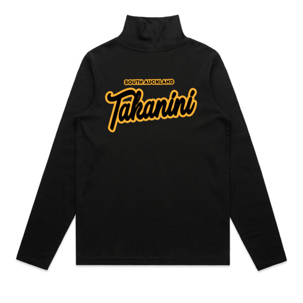 Takanini Collection - Womens Turtle Neck Long Sleeved Tee Thumbnail