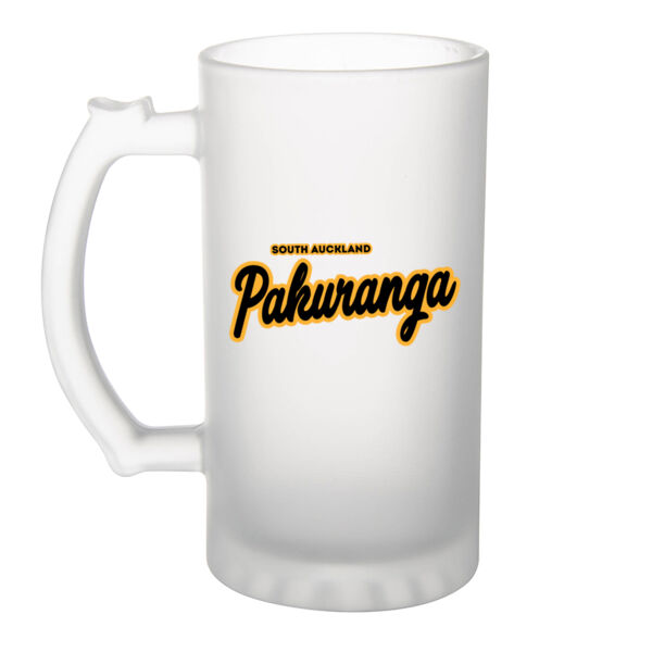 Pakuranga Collection - Frosted Glass Beer Mug Thumbnail