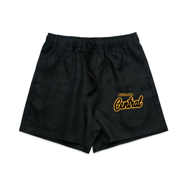 Central, AKL Collection - Womens Linen Shorts Thumbnail