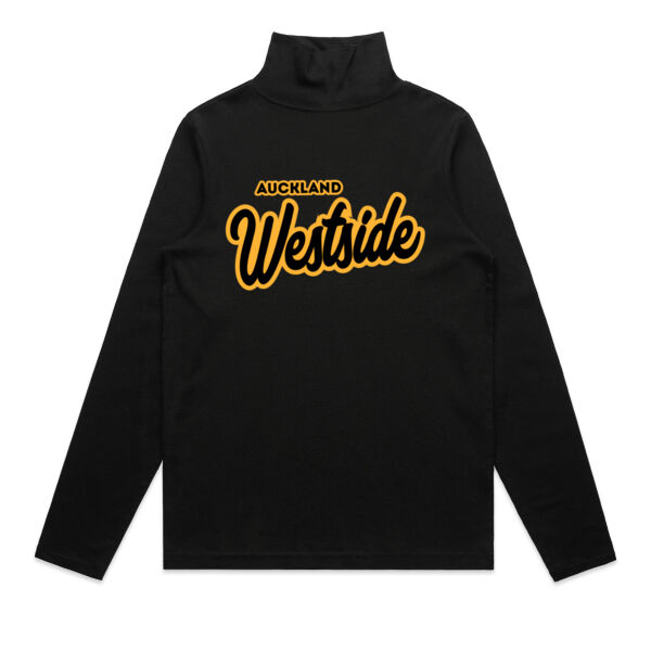 Westside, Akl Collection - Womens Turtle Neck Long Sleeved Tee Thumbnail