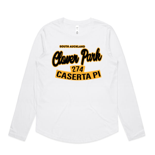 Caserta Pl, Clover Park, AKL - Womens Curve Longsleeve Tee Thumbnail