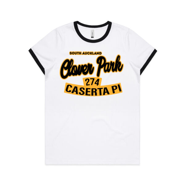 Caserta Pl, Clover Park, AKL - Womens Ringer Tee Thumbnail