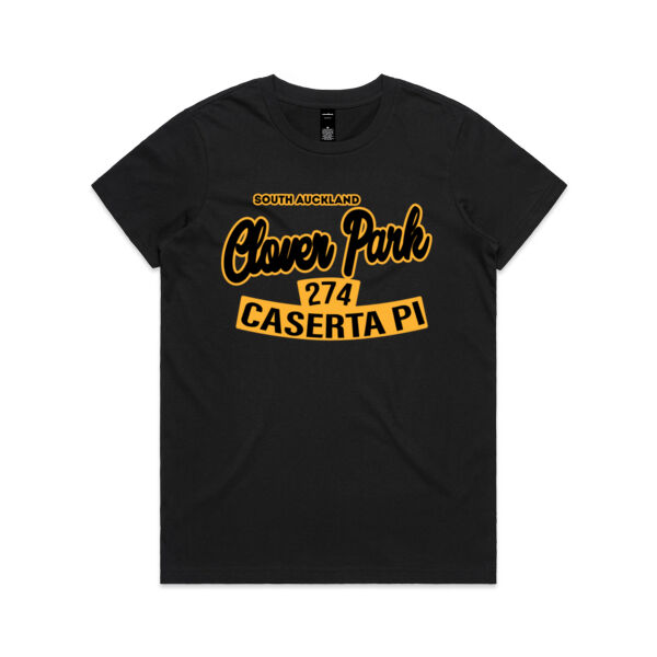 Caserta Pl, Clover Park, AKL - Womens Maple Tee Thumbnail