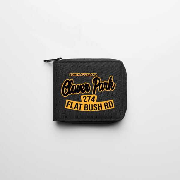 Flat Bush Rd, Clover Park, Akl - Recycled Zip Wallet Thumbnail