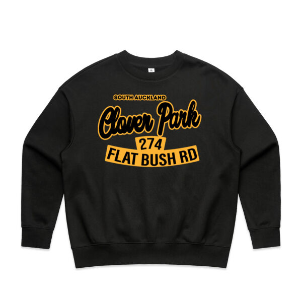 Flat Bush Rd, Clover Park, Akl - Womens Heavy Crew Thumbnail