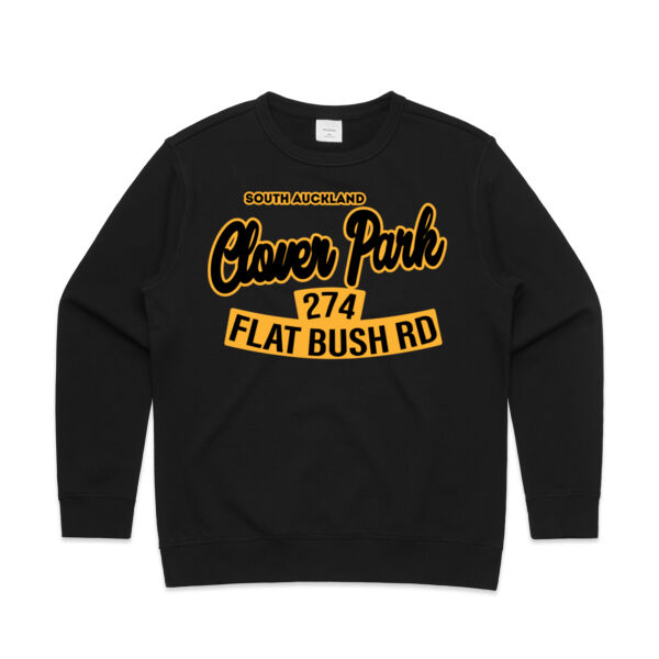 Flat Bush Rd, Clover Park, Akl - Womens Premium Crew Thumbnail