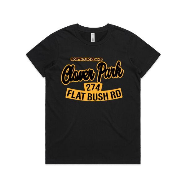 Flat Bush Rd, Clover Park, Akl - Womens Basic Tee Thumbnail