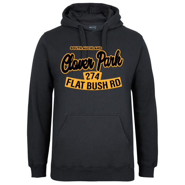 Flat Bush Rd, Clover Park, Akl - Mens Fleecy Hoodie Thumbnail