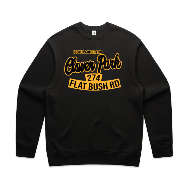 Flat Bush Rd, Clover Park, Akl - Mens Relax Crew Thumbnail