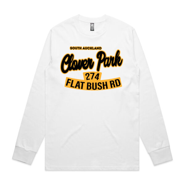 Flat Bush Rd, Clover Park, Akl - Mens Classic Long Sleeved Tee Thumbnail