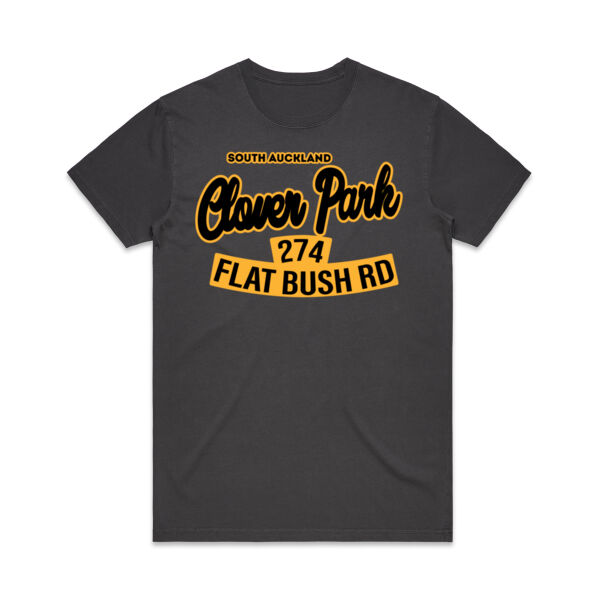 Flat Bush Rd, Clover Park, Akl - Mens Faded Tee Thumbnail