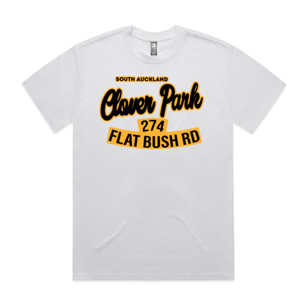 Flat Bush Rd, Clover Park, Akl - Mens Heavy Tee Thumbnail