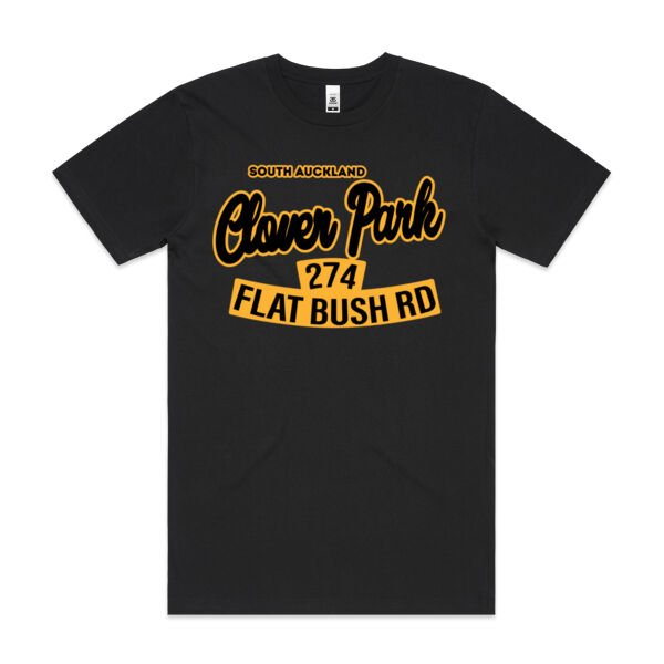 Flat Bush Rd, Clover Park, Akl - Mens Block T shirt Thumbnail
