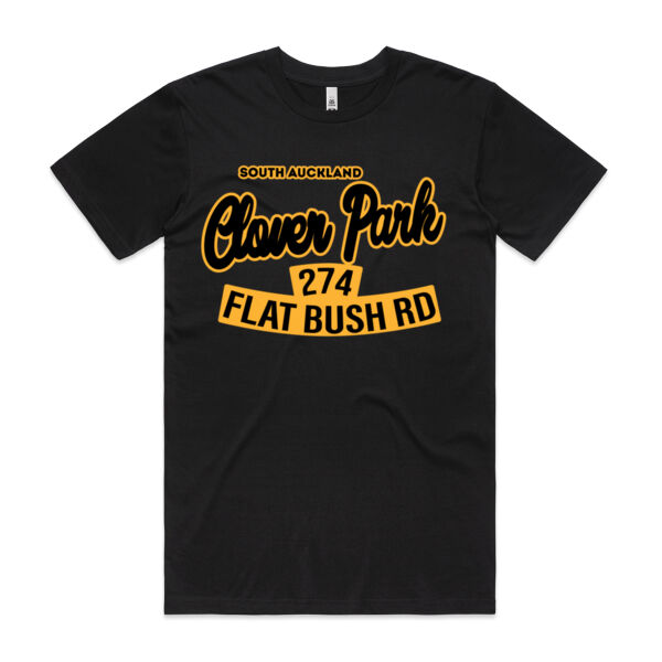 Flat Bush Rd, Clover Park, Akl - Mens Basic Tee Thumbnail