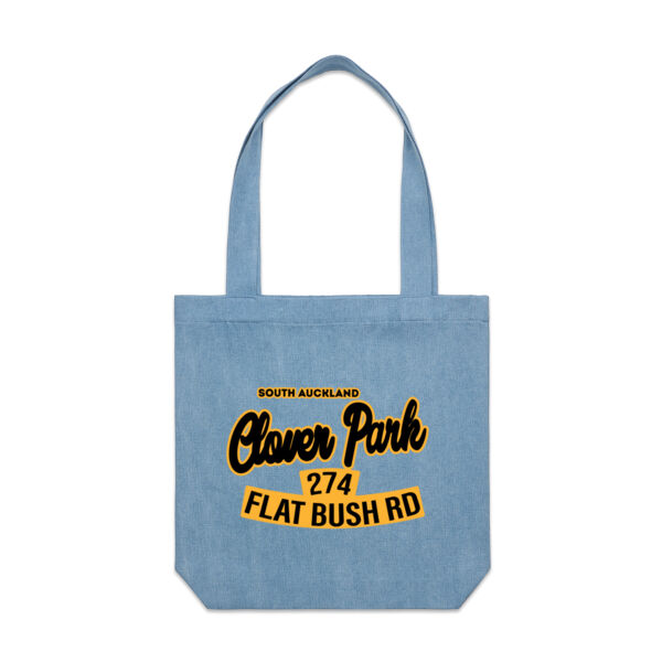Flat Bush Rd, Clover Park, Akl - Denim Carrie Tote Thumbnail