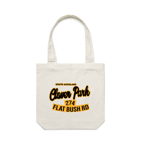 Flat Bush Rd, Clover Park, Akl - Carrie Tote Bag  Thumbnail