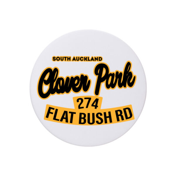 Flat Bush Rd, Clover Park, Akl - Coaster - Round Hardboard Thumbnail