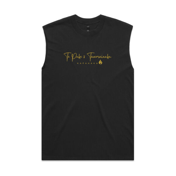 TPOK - Black & Gold - AS Colour Mens Heavy Faded Tank Thumbnail