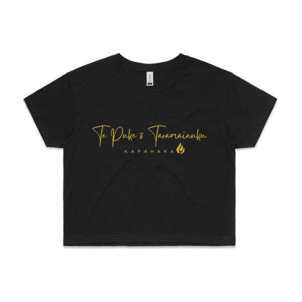 TPOK - Black & Gold - AS Colour Womens Crop Tee Thumbnail
