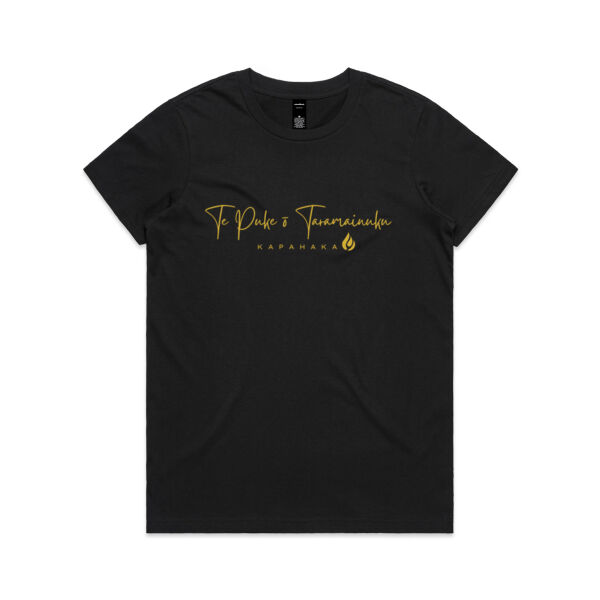 TPOK - Black & Gold - AS Colour Womens Maple Tee Thumbnail