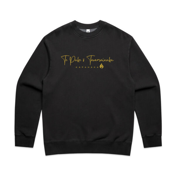 TPOK - Black & Gold - AS Colour Mens Faded Relax Crew Thumbnail