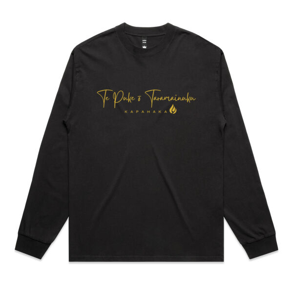 TPOK - Black & Gold - AS Colour Mens Heavy Faded Long Sleeved Tee Thumbnail