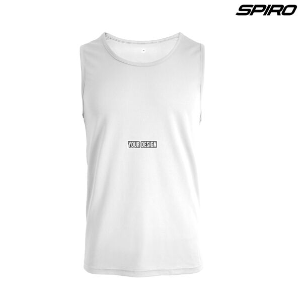 Customize Your Design - Spiro Adult Impact Performance Aircool Singlet Thumbnail