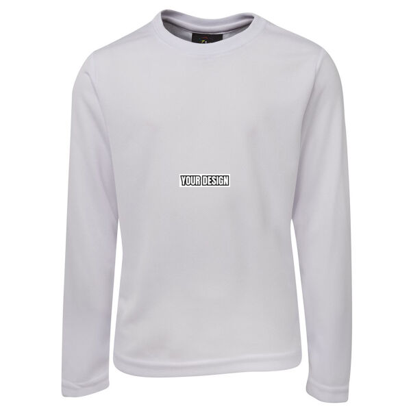Customize Your Design - Podium Long Sleeve Poly Tee Thumbnail