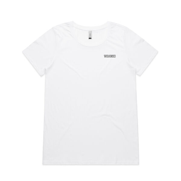 Customize Your Merch - AS Colour Womens Shallow Scoop Tee Thumbnail