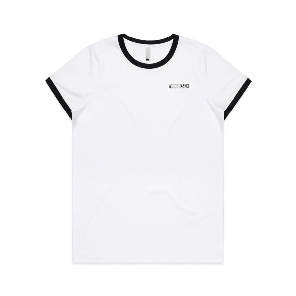 Customize Your Merch - AS Colour Womens Ringer Tee Thumbnail
